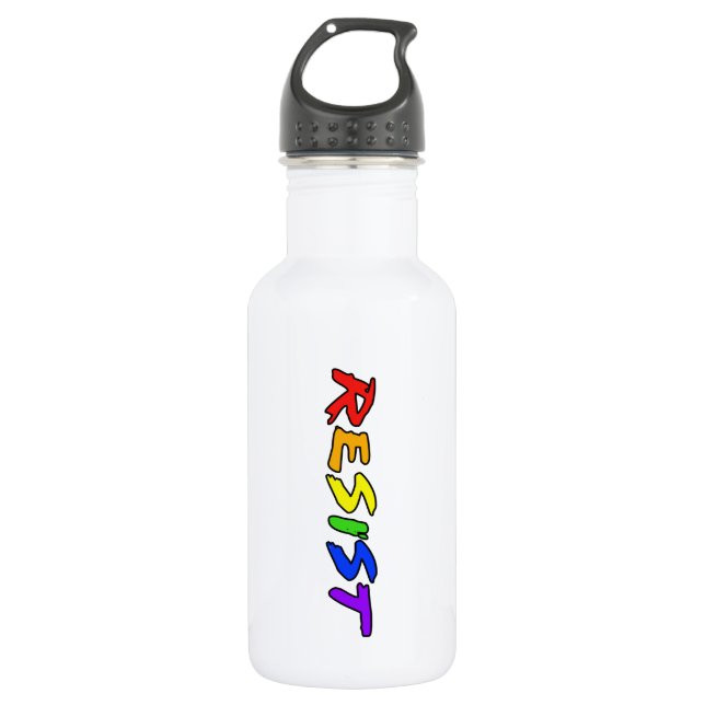 Resist with Pride! 532 Ml Water Bottle (Front)