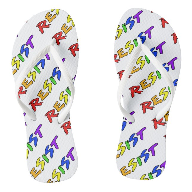 Resist with Pride! Thongs (Footbed)