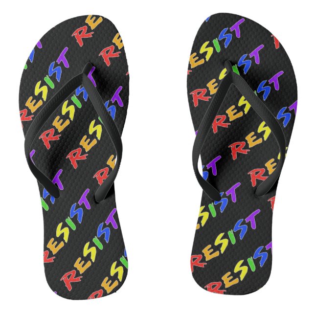 Resist with Pride! Thongs (Footbed)