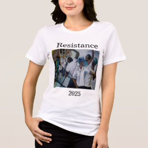 Resistance 2025 art by Janie McGee Tri-Blend Shirt