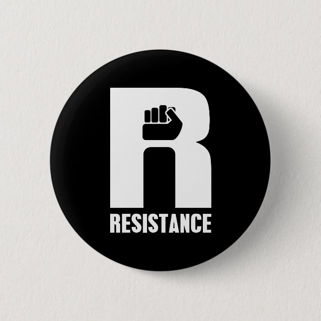 Resistance 6 Cm Round Badge (Front)