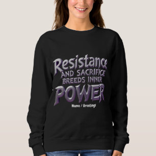 Resistance and Sacrifice Breeds Inner Power Sweatshirt
