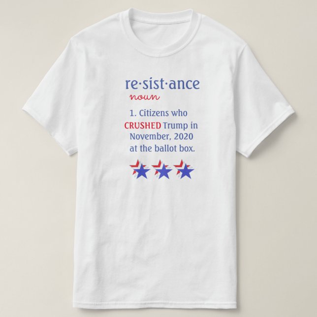Resistance Definition T-shirt (Design Front)