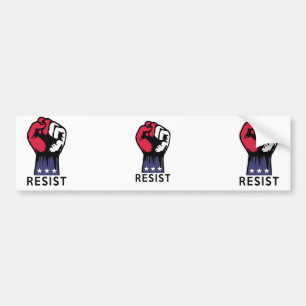 Resistance Fist Fight Political Corruption Bumper Sticker
