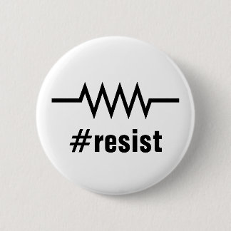 Resistance Hashtag 6 Cm Round Badge