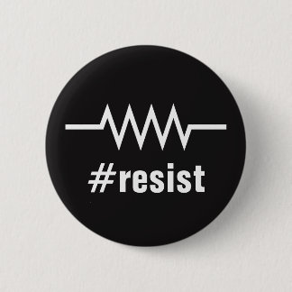 Resistance Hashtag 6 Cm Round Badge