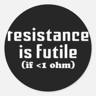 Resistance Is Futile Sticker