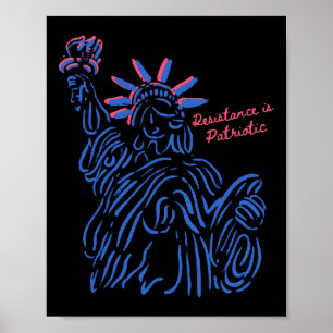 Resistance Is Patriotic 4th Of July Tank Resist Tr Poster
