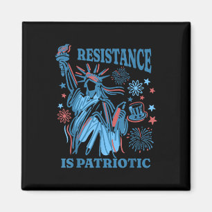 Resistance Is Patriotic - Statue Of Liberty 4th Of Magnet