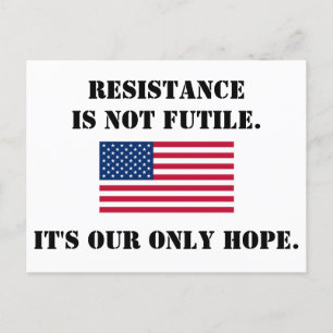 Resistance  postcard