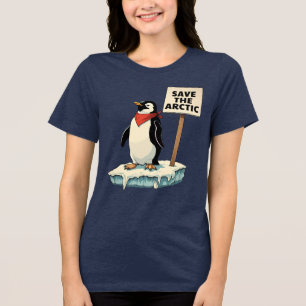 Resistance: The Penguin Fights Back Against Tariff Tri-Blend Shirt
