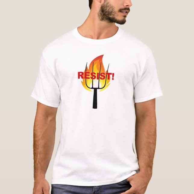 Resistance Torch and Pitchfork T-Shirt (Front)