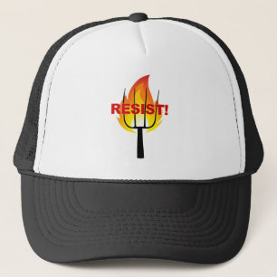 Resistance Torch and Pitchfork Trucker Hat