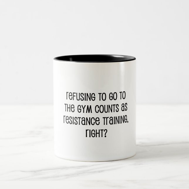 Resistance Training Two-Tone Coffee Mug (Center)