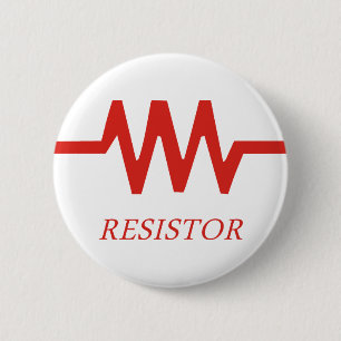 Resistor 6 Cm Round Badge