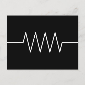 resistor_black postcard