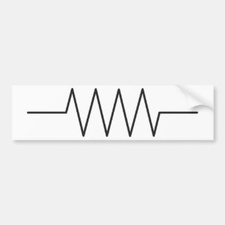 Resistor Symbol Bumper Sticker