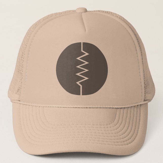 Resistor Symbol - Circled Trucker Hat (Front)