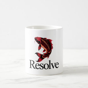 Resolve – Japanese Koi Symbol of Determination Coffee Mug