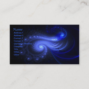 Resonant Spiral - Fractal Art - Business Card