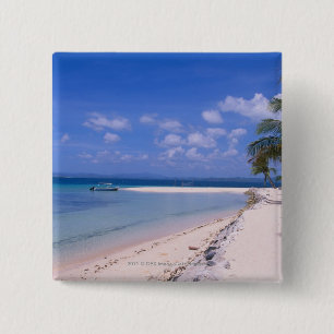 Resort on the beach 15 cm square badge