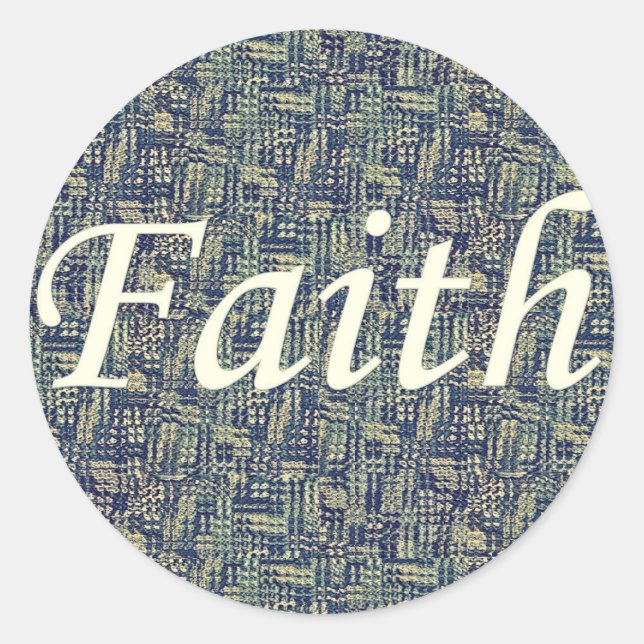 Resounding Faith Classic Round Sticker (Front)