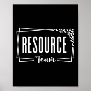Resource Team Special Education Teacher For Women Poster