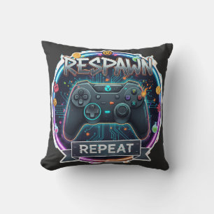 Respawn and Repeat Gamer Controller Cushion