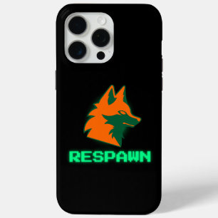 RESPAWN – Neon Gamer Fox Logo iPhone 15 Pro Max Case