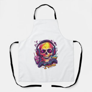 Respawn Ready � Funny Gamer Skull Apron