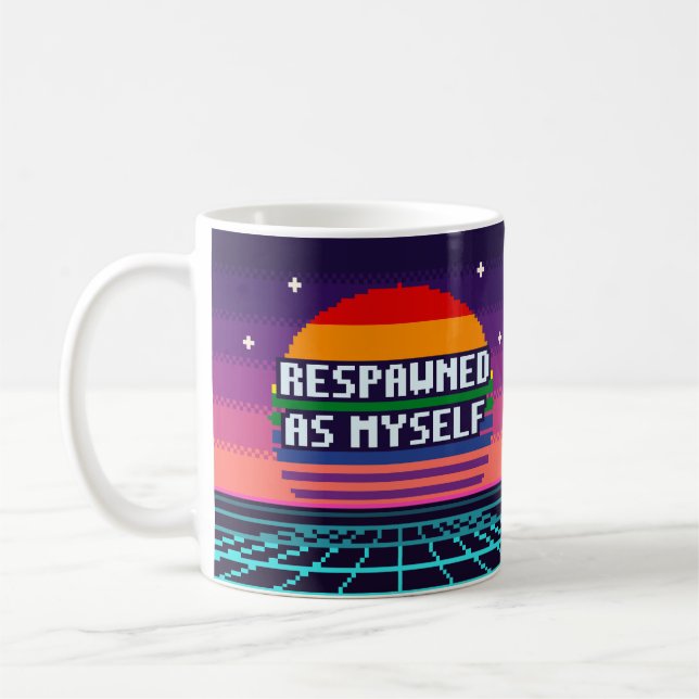 Respawned As Myself Pride Pixel Mug (Left)