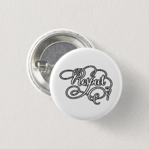 respect 3 cm round badge