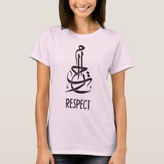 Respect Arabic Calligraphy and English T-Shirt