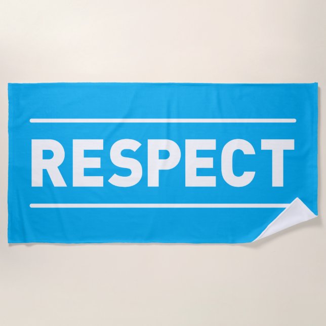 Respect Beach Towel (Front)