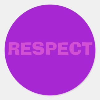 RESPECT CLASSIC ROUND STICKER