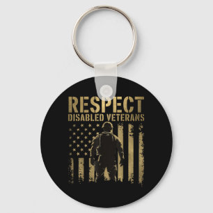 Respect Disabled Veterans Key Ring