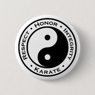 Respect Honour Integrity Karate 6 Cm Round Badge