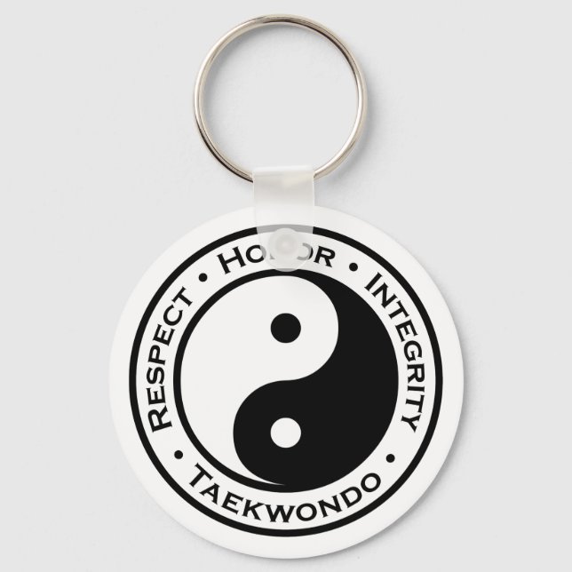 Respect Honour Integrity Taekwondo Key Ring (Front)