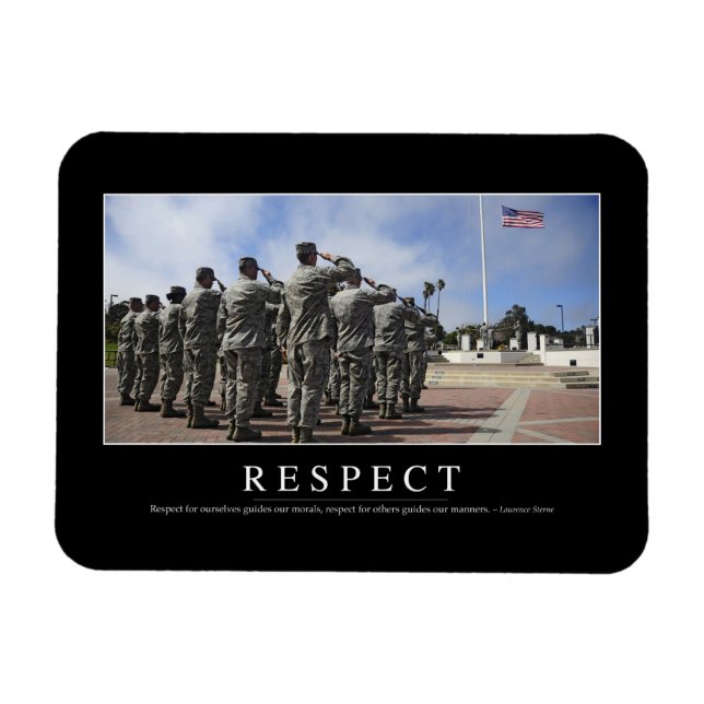 Respect: Inspirational Quote 2 Magnet (Horizontal)