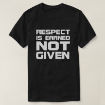 Respect is Earned Basic Dark-Tshirt