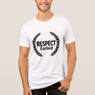 "Respect Is Earned - Bold Motivational Streetwear Tri-Blend Shirt