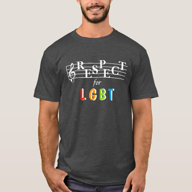 Respect LGBT Awareness Men's T-Shirt (Front)