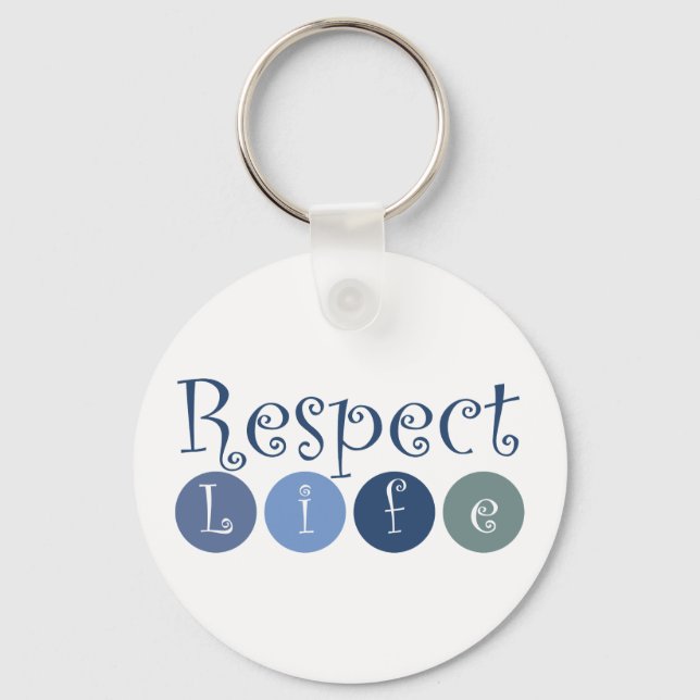 Respect Life Circle Key Ring (Front)