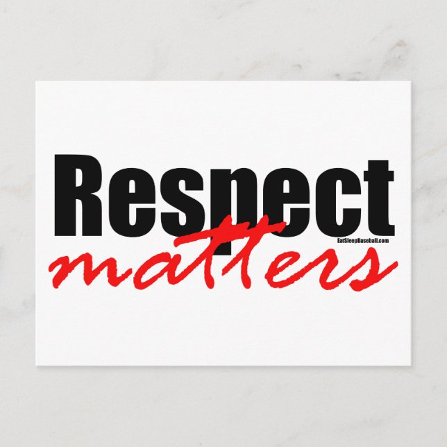 Respect Matters Postcard (Front)