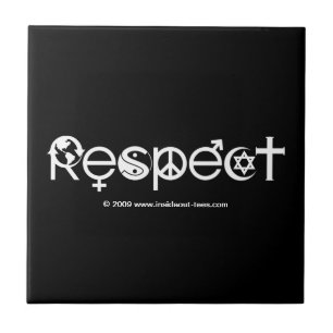 Respect Mother Earth - Recycle Save The Planet Ceramic Tile