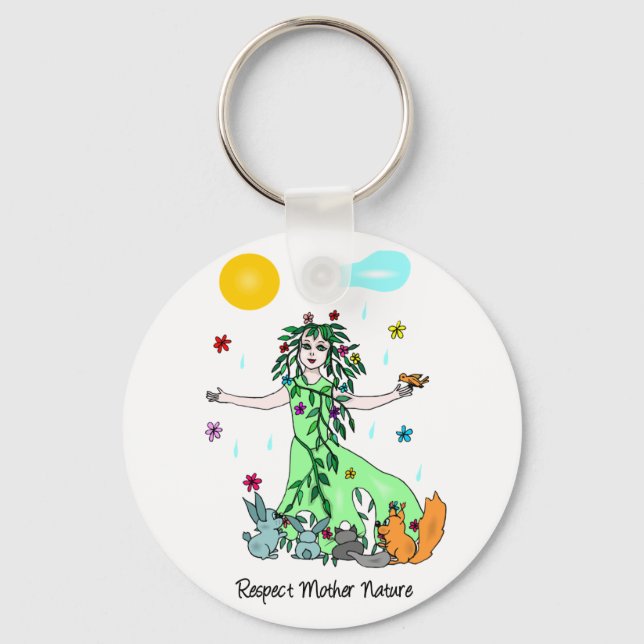 Respect Mother Nature Key Ring (Front)