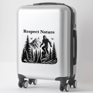 Respect Nature Yeti Bigfoot Ink Art