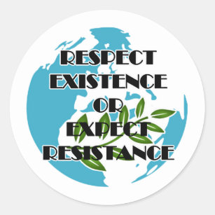 Respect Or Expect Earth Day Classic Round Sticker