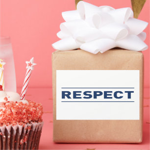 Respect Rectangular Sticker