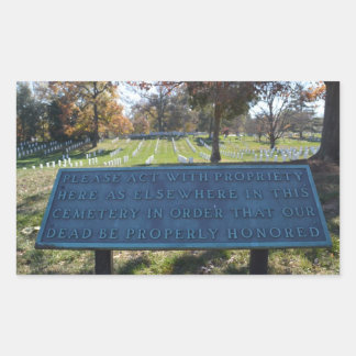 Respect Sign Rectangular Sticker